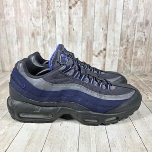 Nike‎ Air Max 95 Navy Blue Gray Athletic Running Shoes Men's Size 12 Sneakers